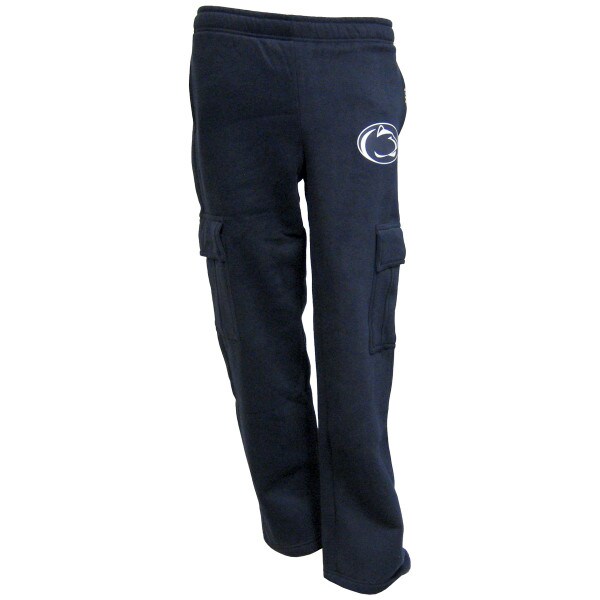 women's navy cargo sweatpants with Penn State Athletic Logo